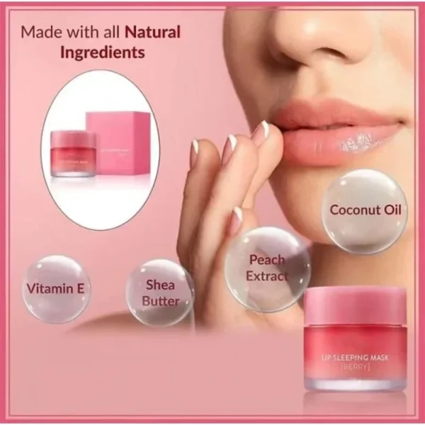 Korean Berry Lip Sleeping Mask Night Sleep Maintenance Moisturizing Fade Lip Lines Nourishing - Image 4